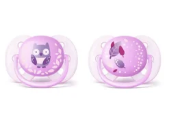 Philips AVENT Tutit, Tuttipullot Ja Pullotutit>Avent superpehme&auml; tutti 0-6kk 2 kpl, lila