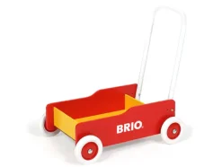 BRIO Työnnettävät Ja Vedettävät>K&auml;velyvaunu, punainen
