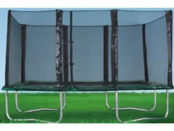 Lelufantti Ulkolelut>J&auml;tti-iso trampoliini + turvaverkko (3 x 5 m)
