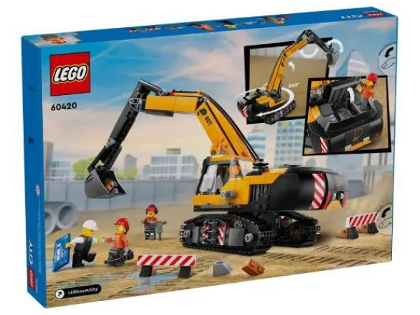 LEGO City Lego City>60420 Keltainen Rakennuskaivuri