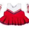 Teddy Mountain Valitse 2: Vaatteet>Punainen cheerleader-puku, 40 cm