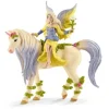 Schleich Eläinfiguurit|Yksisarvisaiheiset Tuotteet>Bayala Sera-keiju ja kukkaisyksisarvinen